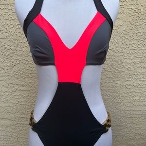 Beach Bunny Bronze Skimpy one piece swimsuit